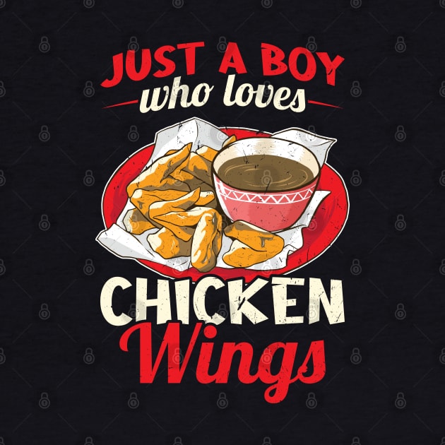 Just a boy who loves Chicken Wings by Peco-Designs